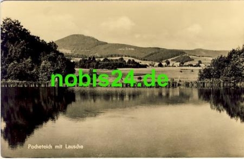 02799 Zittauer Gebirge Pochteich mit Lausche o 1961