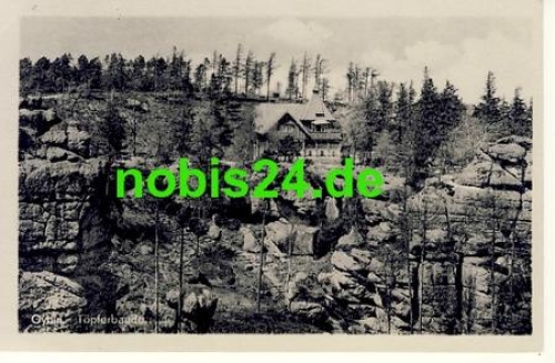 02797 Oybin Berg mit Topferbaude o 10.9.1953