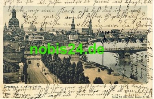Dresden Altstadtblick o 18.12.1907