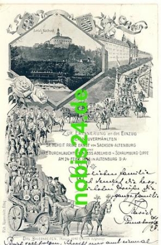 Altenburg Litho moving in newly weds o 1898