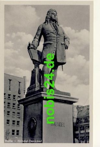Halle Saale Haendel Denkmal *ca.1954