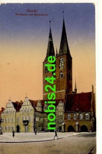 39576 Stendal Marienkirche Marktplatz *ca.1920