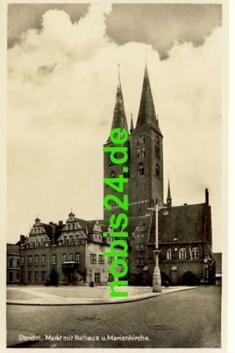 39576 Stendal Rathaus Kirche Markt *ca.1930