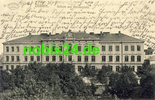 04720 Doebeln School at Koernerplatz o 17.10.1904