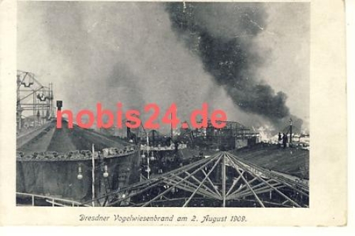 Johannstadt Dresden bird meadow fire 1909
