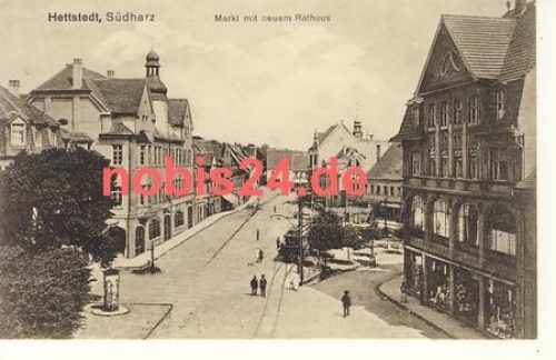 06333 Hettstedt Südharz Markt Rathaus *ca.1917