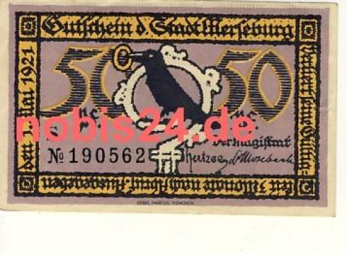 06217 Merseburg emergency money 50 pfennigs around 1921