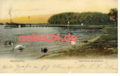 Grunewald Berlin Partie Schildhorn o 17.4.1914