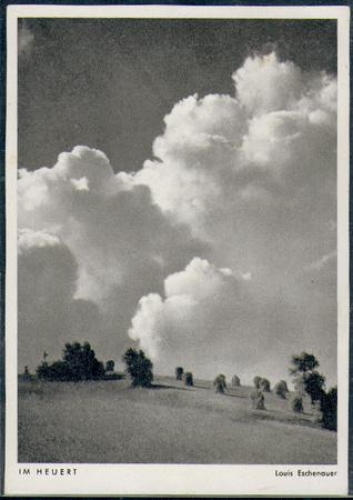 88339 Michelwinnaden Bad Waldsee Posthilfsstellenstempel auf Kitschkarte o 9.7.1954
