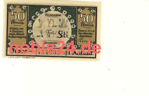06464 Frose emergency money 50 pfennigs 1921