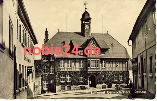 06507 Gernrode Harz Rathaus Hotel *ca.1963