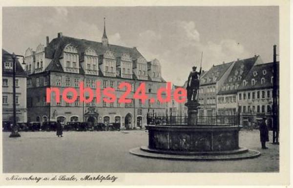 06618 Naumburg Saale Markt Brunnen *ca.1955
