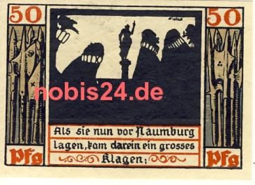 06618 Naumburg emergency money 50 pfennigs 1920