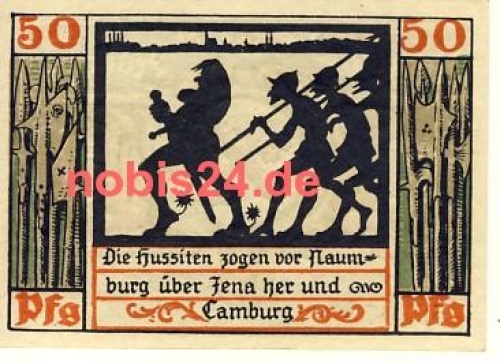 06618 City of Naumburg  Emergency money 50 pfennigs 1920