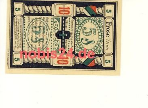 06464 Frose emergency money 50 pfennigs 1921