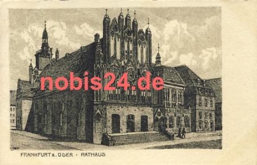 15230 Frankfurt Oder Rathaus artist card o 1915