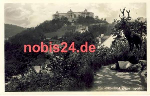 Karlsbad  Blick Hotel Imperial o 1939