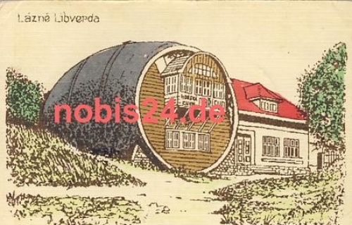 Lazne Libverda artist card o around 1950