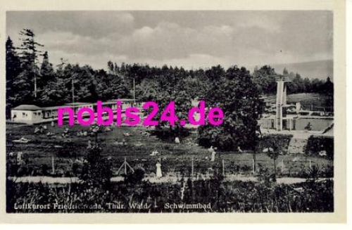 99894 Friedrichroda Wald Schwimmbad o 1950