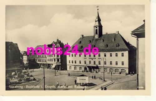 Annaberg Buchholz Markt Rathaus *ca.1956