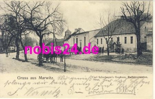 16777 Marwitz Gasthof Cyclist Station o 21.5.1906