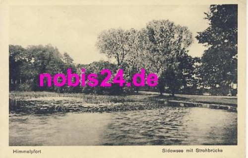 16798 Himmelpfort Sidowsee Straw Bridge *ca.1930