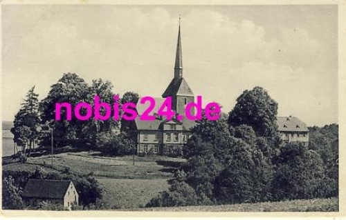 09669 Niederrossau Schule Kirche Pfarre o 1932