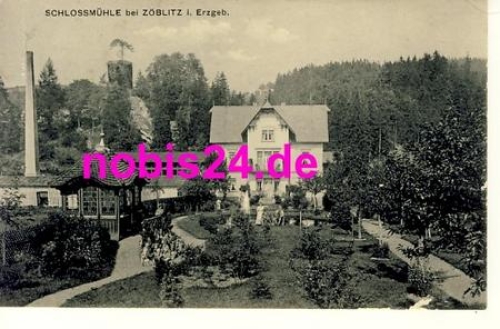 09517 Zoblitz Gasthaus Schlossmuhle *ca.1915