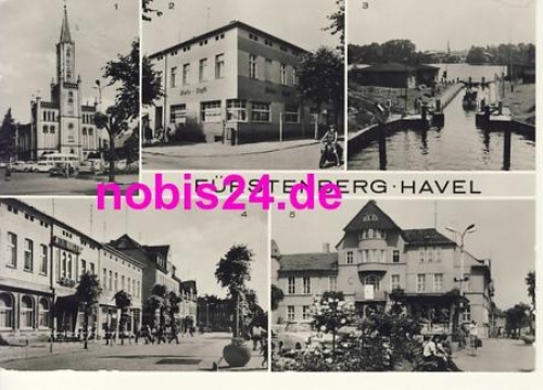 16798 Furstenberg Kirche Hotel Schleuse o 1987