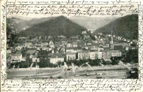 01814 Bad Schandau Litho o 7.10.1907