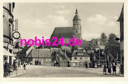 Penig Blick zur Stadtkirche *ca.1956