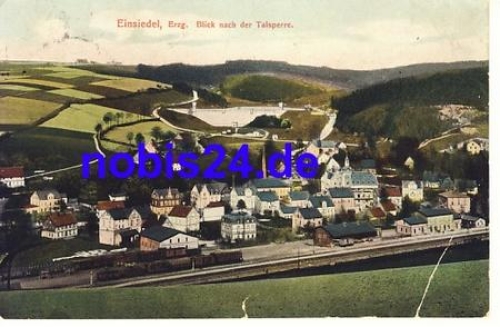 09123 Einsiedel Blick zur Talsperre o ca.1920