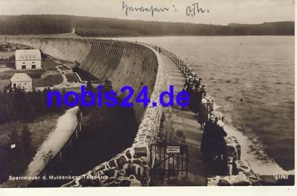 08269 Muldenberg Dam Barrier wall *ca.1920