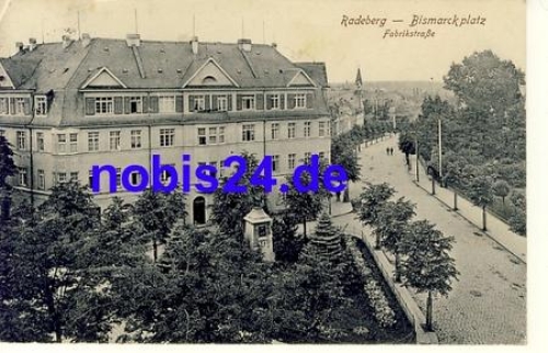 01454 Radeberg Bismarckplatz Fabrikstrasse o ca.1920