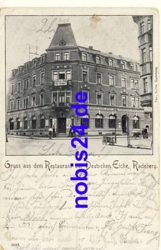 01454 Radeberg Gasthof Deutsche Eiche o 1906