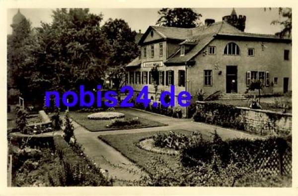 07751 Jena Botanical Garden House postcard o 1955