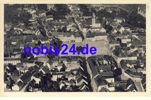 01877 Bischofswerda aerial photo postcard o around 1930