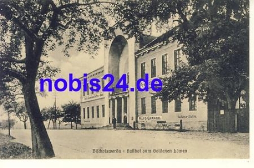 01877 Bischofswerda Gasthof Goldener Loewe o 1918