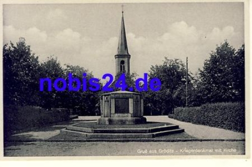 01609 Groeditz war memorial church *ca.1920