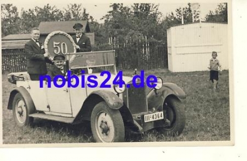 01616 Lößnig Strehla bei Riesa 50 Jubiläum Auto *ca.1934