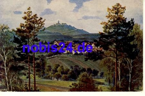 07646 Magersdorf Leuchtenburg artist card *ca.1920