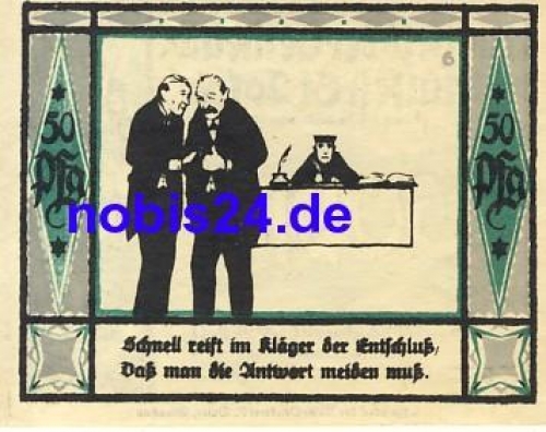 08132 Mulsen St. Jacob emergency money 50 pfennigs 1921