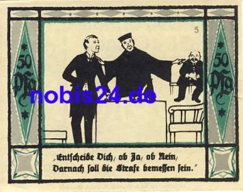 08132 Mülsen St. Jacob  Notgeld 50 Pfennige 1921