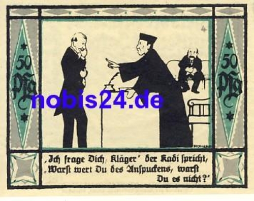 08132 Mulsen St. Jacob emergency money 50 pfennigs 1921