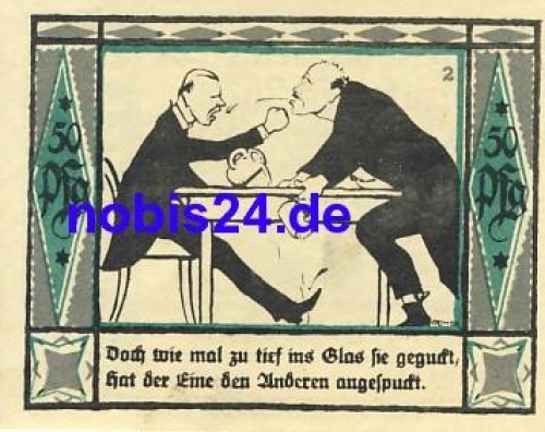 08132 Mulsen St. Jacob emergency money 50 pfennigs 1921