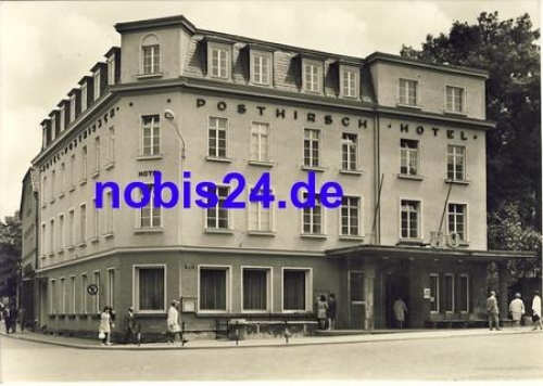 07381 Poessneck HO Hotel Posthirsch o 1970