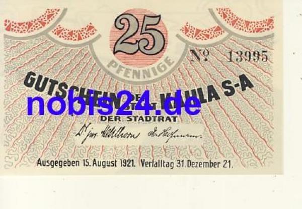 07768 Kahla emergency money 25 pfennigs 1921