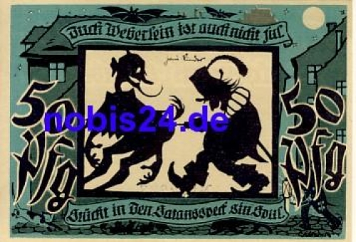 09350 Lichtenstein emergency money 50 pfennigs 1921