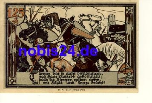 16775 Gransee Notgeld 125 Pfennige um 1920