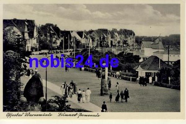 Warnemuende Bismarck Promenade *ca.1935